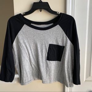 Baseball Tee Crop Top